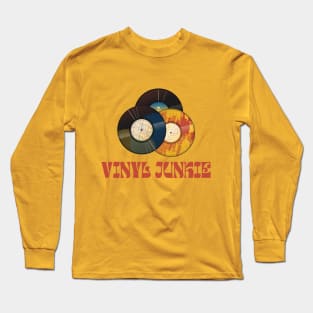 Vinyl Junkie Tee Design Long Sleeve T-Shirt